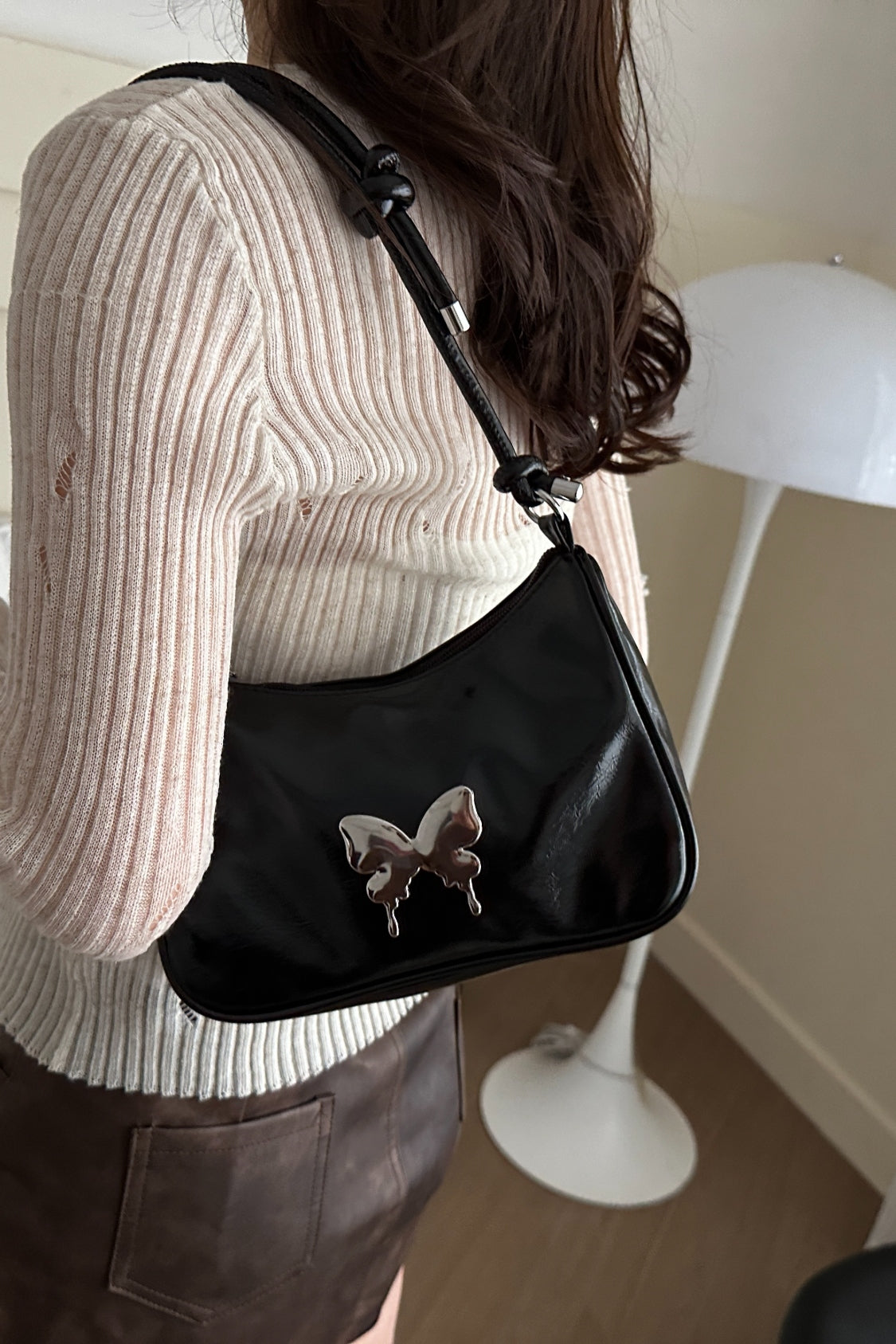 Butterfly Knotted Shoulder Bag