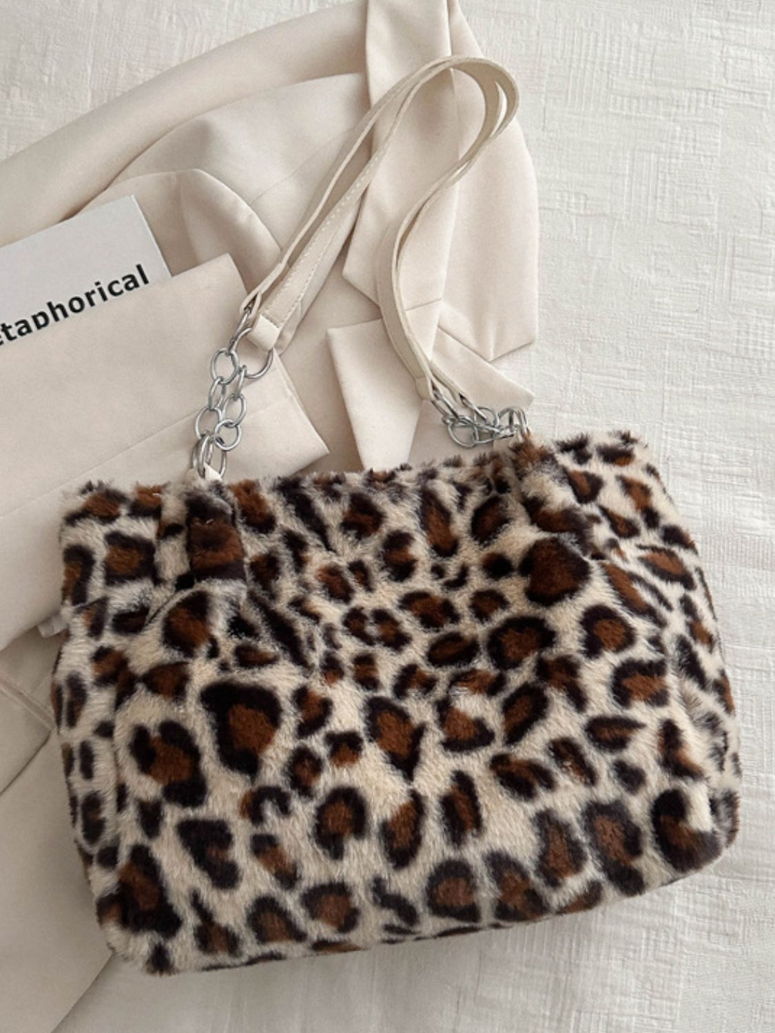 Faux Fur Leopard Bag