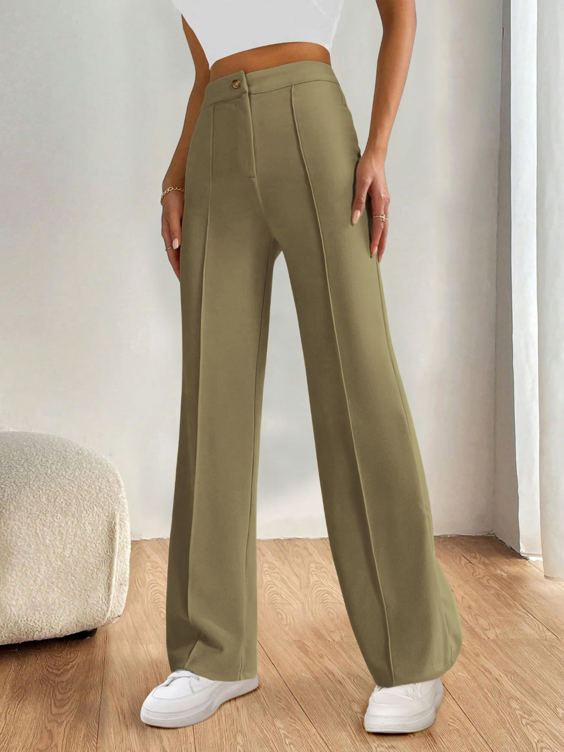 High-Waist Wide-Leg Pants